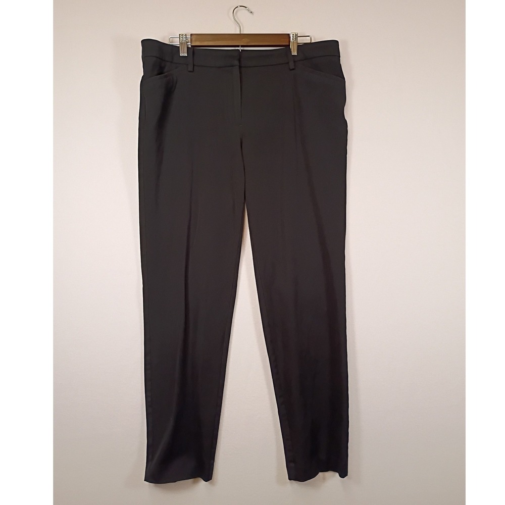 Professional 41 Hawthorn Womens 14 Black Stretch Straight Leg Career Trousers